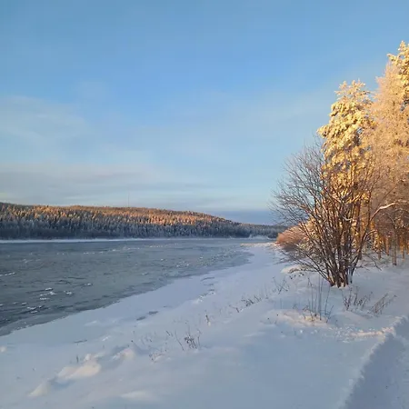 Chalet Log On The Riverbank