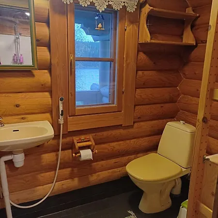 Chalet Log On The Riverbank